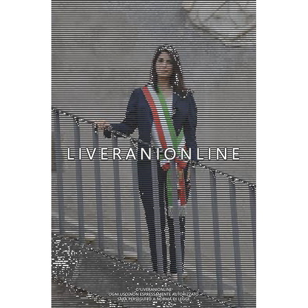 ROMA 23/06/2016 MUNICIPIO DI ROMA LA PRIMA USCITA DEL NUOVO SINDACO VIRGINA RAGGI FOTO FABRIZIO CORRADETTI-AG ALDO LIVERANI SAS