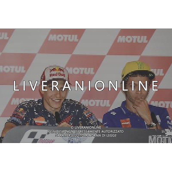23.06.2016.Assen, Olanda. Marc Marquez e Valentino Rossi durante la conferenza stampa ©Piazzolla /AGENZIA ALDO LIVERANI SAS Gran Premio motociclistico d\'Olanda, motomondiale