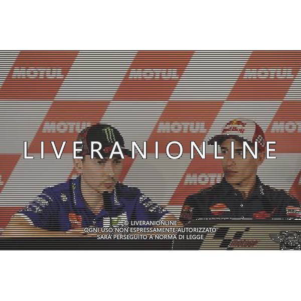 23.06.2016.Assen, Olanda.Jorge Lorenzo e Marc Marquez durante la conferenza stampa ©Piazzolla /AGENZIA ALDO LIVERANI SAS Gran Premio motociclistico d\'Olanda, motomondiale