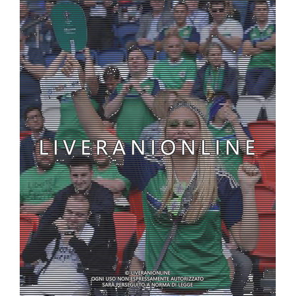 UEFA Francia EURO 2016 Final Tournament Roud of 16 Parigi - 25.06.2016 Galles-Irlanda del Nord Nella Foto:tifosi irlanda /Ph.Vitez-Ag. Aldo Liverani