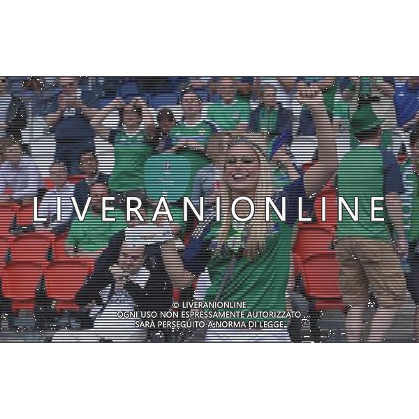 UEFA Francia EURO 2016 Final Tournament Roud of 16 Parigi - 25.06.2016 Galles-Irlanda del Nord Nella Foto:tifosi irlanda /Ph.Vitez-Ag. Aldo Liverani