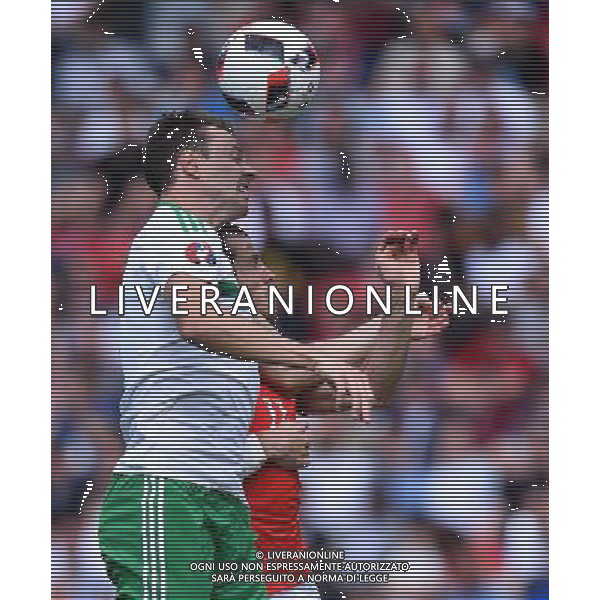 UEFA Francia EURO 2016 Final Tournament Roud of 16 Parigi - 25.06.2016 Galles-Irlanda del Nord Nella Foto:evans j-bale /Ph.Vitez-Ag. Aldo Liverani