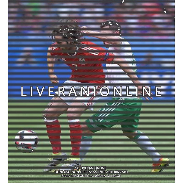 UEFA Francia EURO 2016 Final Tournament Roud of 16 Parigi - 25.06.2016 Galles-Irlanda del Nord Nella Foto:allen-evans c /Ph.Vitez-Ag. Aldo Liverani