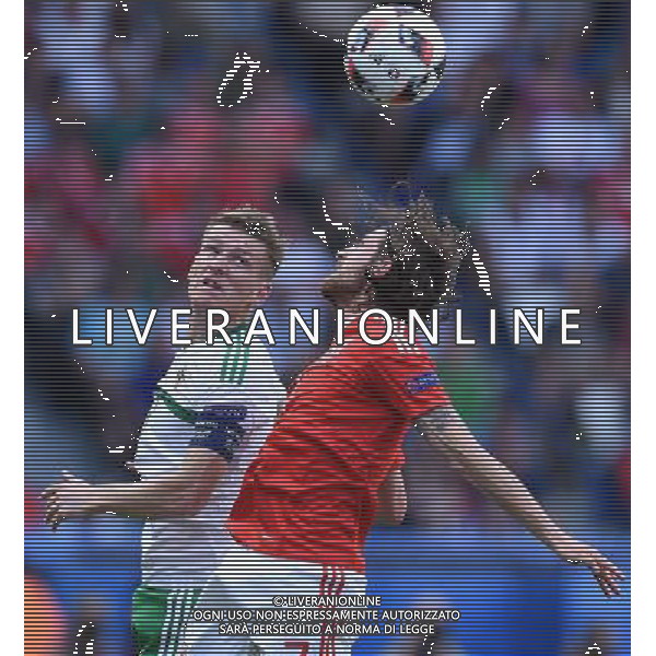 UEFA Francia EURO 2016 Final Tournament Roud of 16 Parigi - 25.06.2016 Galles-Irlanda del Nord Nella Foto:davis - allen /Ph.Vitez-Ag. Aldo Liverani