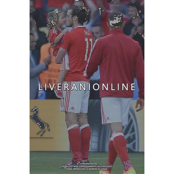 UEFA Francia EURO 2016 Final Tournament Roud of 16 Parigi - 25.06.2016 Galles-Irlanda del Nord Nella Foto:bale festeggia con la figlia /Ph.Vitez-Ag. Aldo Liverani