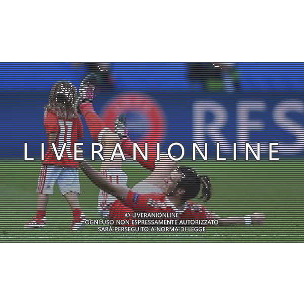 UEFA Francia EURO 2016 Final Tournament Roud of 16 Parigi - 25.06.2016 Galles-Irlanda del Nord Nella Foto:bale festeggia con la figlia /Ph.Vitez-Ag. Aldo Liverani