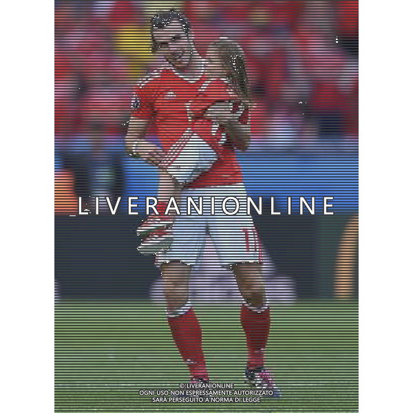 UEFA Francia EURO 2016 Final Tournament Roud of 16 Parigi - 25.06.2016 Galles-Irlanda del Nord Nella Foto:bale festeggia con la figlia /Ph.Vitez-Ag. Aldo Liverani