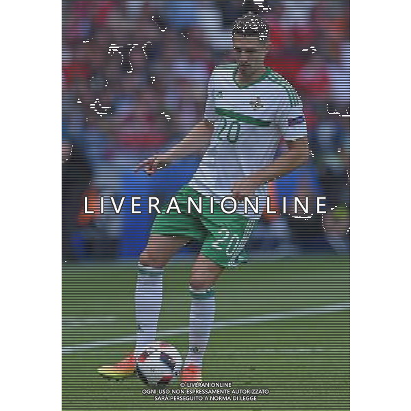 UEFA Francia EURO 2016 Final Tournament Roud of 16 Parigi - 25.06.2016 Galles-Irlanda del Nord Nella Foto:Cathcart Craig /Ph.Vitez-Ag. Aldo Liverani