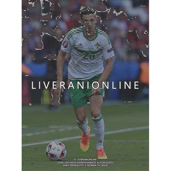 UEFA Francia EURO 2016 Final Tournament Roud of 16 Parigi - 25.06.2016 Galles-Irlanda del Nord Nella Foto:Cathcart Craig /Ph.Vitez-Ag. Aldo Liverani