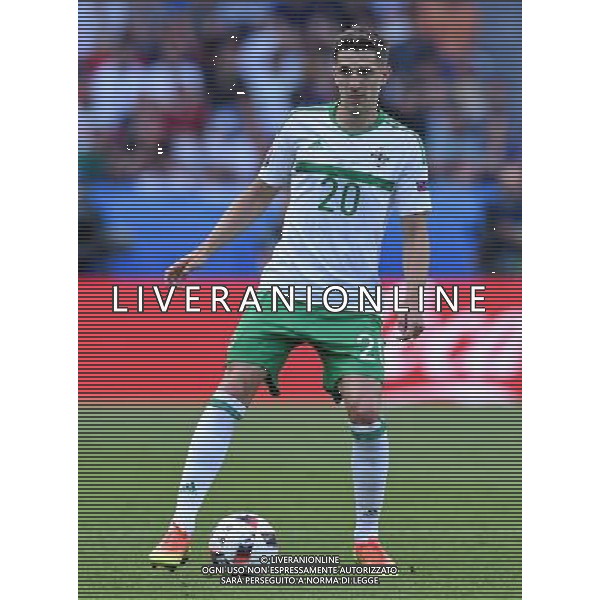 UEFA Francia EURO 2016 Final Tournament Roud of 16 Parigi - 25.06.2016 Galles-Irlanda del Nord Nella Foto:Cathcart Craig /Ph.Vitez-Ag. Aldo Liverani