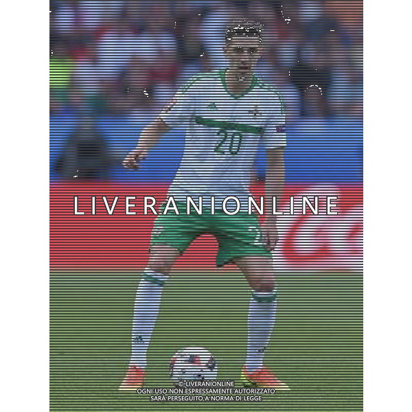 UEFA Francia EURO 2016 Final Tournament Roud of 16 Parigi - 25.06.2016 Galles-Irlanda del Nord Nella Foto:Cathcart Craig /Ph.Vitez-Ag. Aldo Liverani