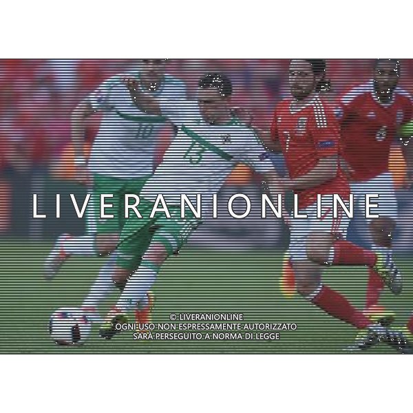 UEFA Francia EURO 2016 Final Tournament Roud of 16 Parigi - 25.06.2016 Galles-Irlanda del Nord Nella Foto:Evans Corry-Allen Joe /Ph.Vitez-Ag. Aldo Liverani