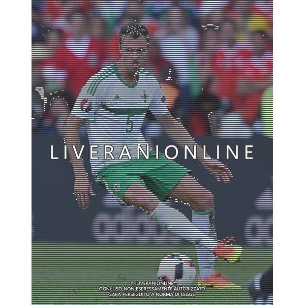 UEFA Francia EURO 2016 Final Tournament Roud of 16 Parigi - 25.06.2016 Galles-Irlanda del Nord Nella Foto:Evans Jonny /Ph.Vitez-Ag. Aldo Liverani