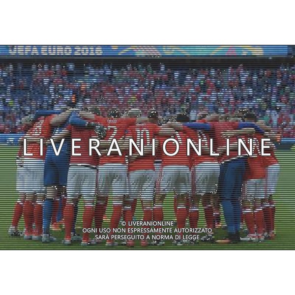 UEFA Francia EURO 2016 Final Tournament Roud of 16 Parigi - 25.06.2016 Galles-Irlanda del Nord Nella Foto:Galles Squadra Gruppo /Ph.Vitez-Ag. Aldo Liverani