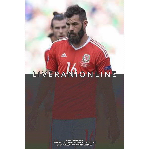 UEFA Francia EURO 2016 Final Tournament Roud of 16 Parigi - 25.06.2016 Galles-Irlanda del Nord Nella Foto:Ledley Joe /Ph.Vitez-Ag. Aldo Liverani