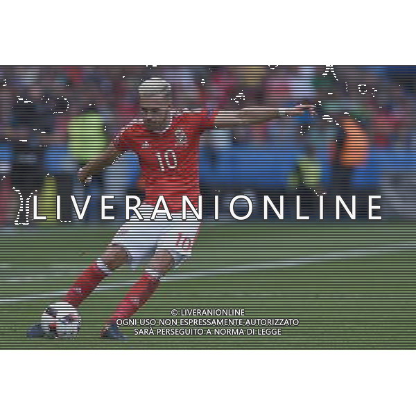 UEFA Francia EURO 2016 Final Tournament Roud of 16 Parigi - 25.06.2016 Galles-Irlanda del Nord Nella Foto:Ramsey Aaron /Ph.Vitez-Ag. Aldo Liverani