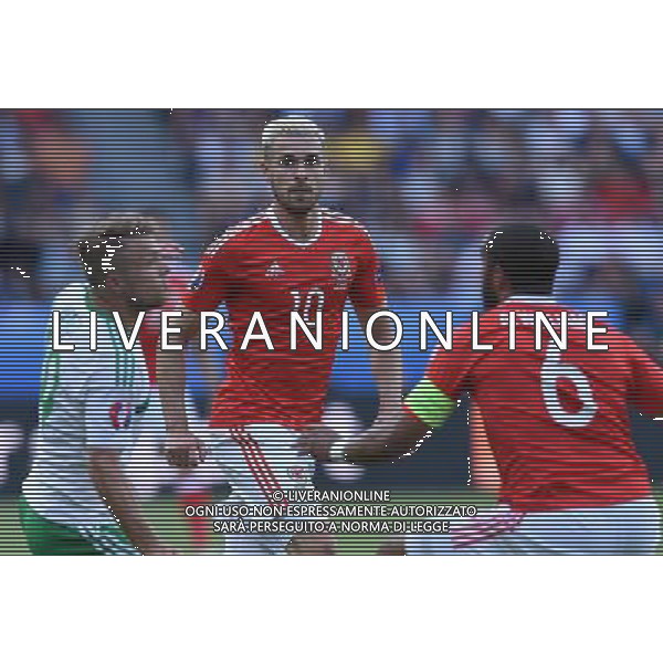 UEFA Francia EURO 2016 Final Tournament Roud of 16 Parigi - 25.06.2016 Galles-Irlanda del Nord Nella Foto:Ramsey Aaron /Ph.Vitez-Ag. Aldo Liverani