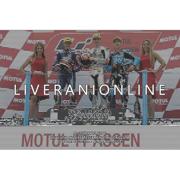26.06.2016. Assen, Olanda.Da sinistra: Fabio Di Giannantonio, Francesco Bagnaia e Andrea Migno. Â©PIAZZOLLA AGENZIA ALDO LIVERANI SAS Gran Premio d\'Olanda Moto3 Assen, motomondiale Gara 26.06.2016
