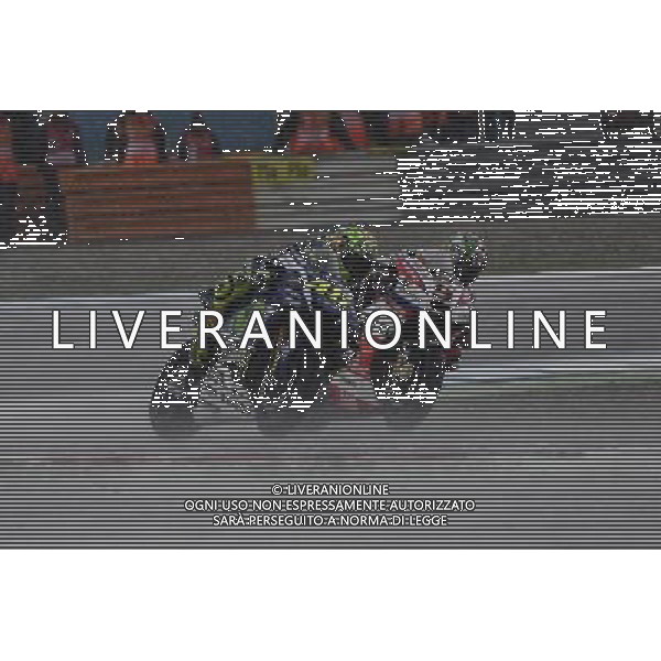 26.06.2016. Assen, Olanda.Valentino Rossi (Movistar Yamaha) e Danilo Petrucci (Pramac) durante la gara. FOTO G.PIAZZOLLA-AG ALDO LIVERANI SAS