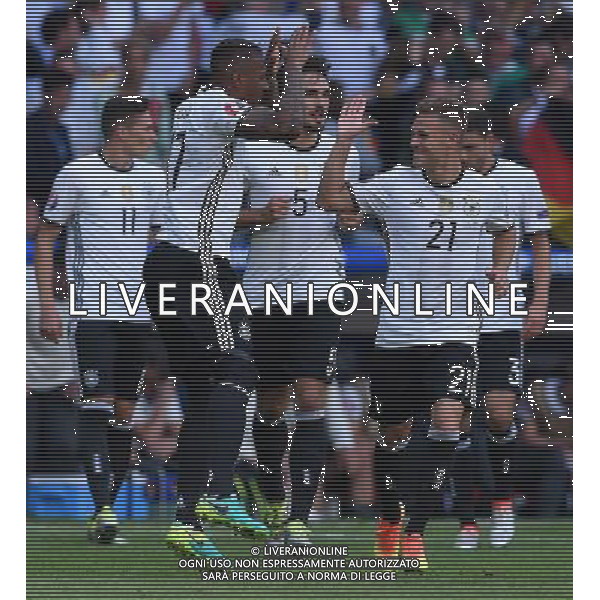 UEFA Francia EURO 2016 Final Tournament Round of 16 Lille - 26.06.2016 Germania-Slovacchia Nella Foto:boateng esulta con kimmich /Ph.Vitez-Ag. Aldo Liverani