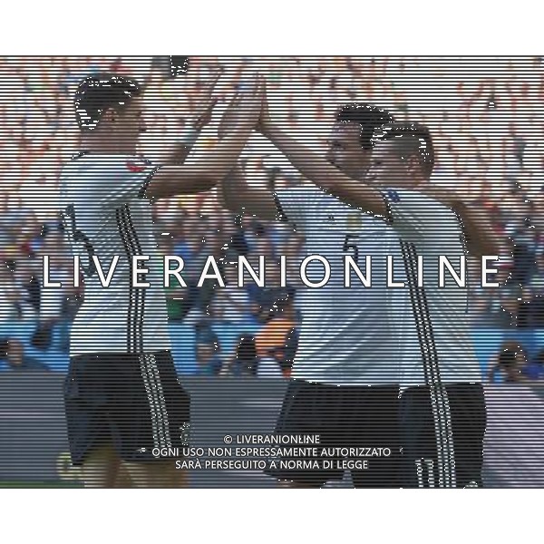 UEFA Francia EURO 2016 Final Tournament Round of 16 Lille - 26.06.2016 Germania-Slovacchia Nella Foto:draxler esulta con gomez e hummels /Ph.Vitez-Ag. Aldo Liverani