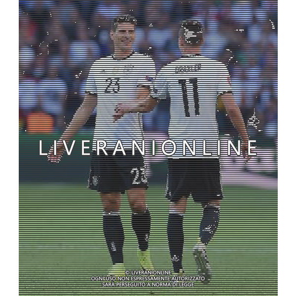 UEFA Francia EURO 2016 Final Tournament Round of 16 Lille - 26.06.2016 Germania-Slovacchia Nella Foto:draxler esulta con gomez /Ph.Vitez-Ag. Aldo Liverani