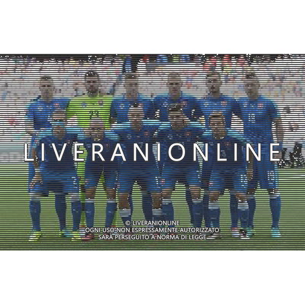 UEFA Francia EURO 2016 Final Tournament Round of 16 Lille - 26.06.2016 Germania-Slovacchia Nella Foto:Slovacchia Squadra Formazione Kozacik,Pekarik,Skrtel,Durica,Gyomber,Weiss,Hrosovsky,Skriniar,Hamsik,Kucka,Duris /Ph.Vitez-Ag. Aldo Liverani
