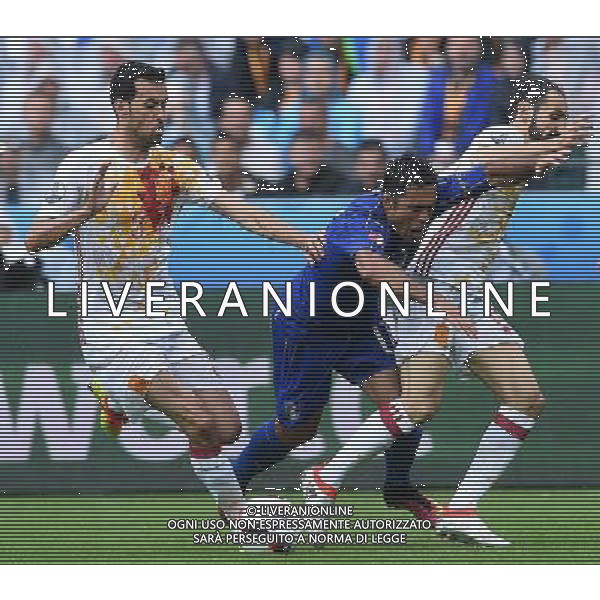 UEFA Francia EURO 2016 Final Tournament Round of 16 Parigi Saint-Denis - 27.06.2016 Italia-Spagna Nella Foto:eder fra juanfran e busquets /Ph.Vitez-Ag. Aldo Liverani