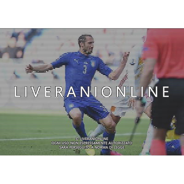 UEFA Francia EURO 2016 Final Tournament Round of 16 Parigi Saint-Denis - 27.06.2016 Italia-Spagna Nella Foto: il gol di giorgio chiellini del 1-0 /Ph.Vitez-Ag. Aldo Liverani