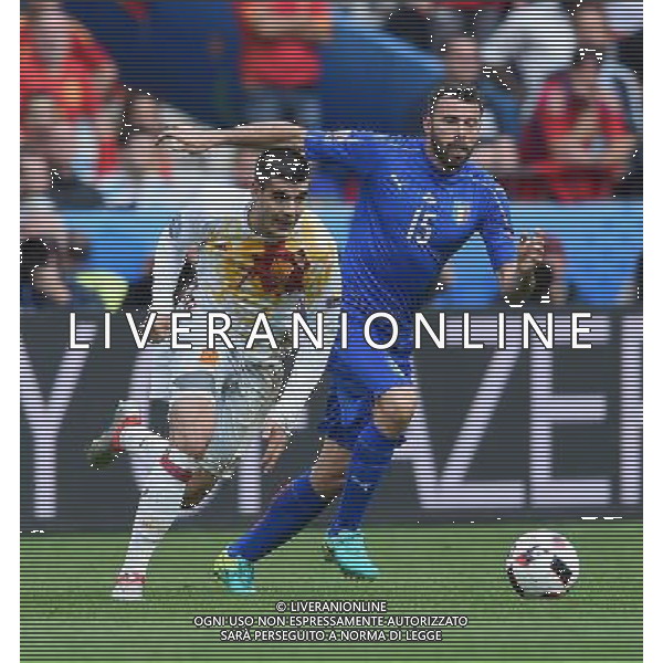 UEFA Francia EURO 2016 Final Tournament Round of 16 Parigi Saint-Denis - 27.06.2016 Italia-Spagna Nella Foto:morata barzagli /Ph.Vitez-Ag. Aldo Liverani