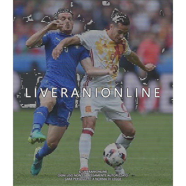 UEFA Francia EURO 2016 Final Tournament Round of 16 Parigi Saint-Denis - 27.06.2016 Italia-Spagna Nella Foto:vazquez florenzi /Ph.Vitez-Ag. Aldo Liverani