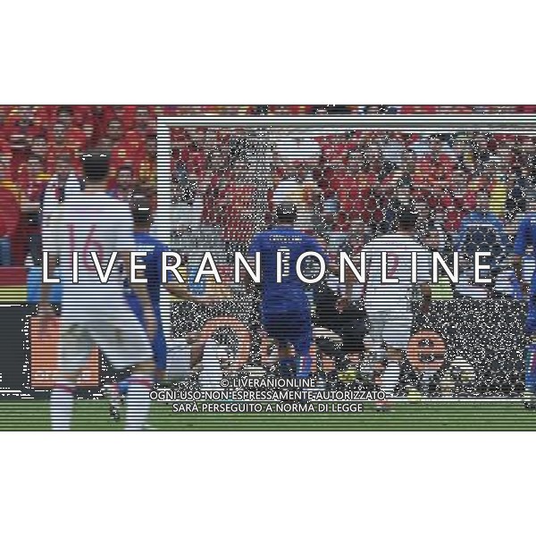 UEFA Francia EURO 2016 Final Tournament Round of 16 Parigi Saint-Denis - 27.06.2016 Italia-Spagna Nella Foto:parata finale buffon su pique /Ph.Vitez-Ag. Aldo Liverani