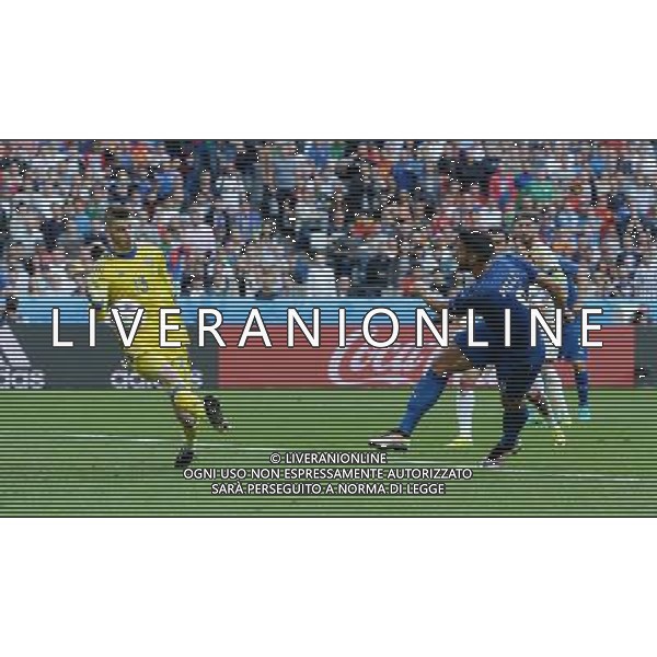 UEFA Francia EURO 2016 Final Tournament Round of 16 Parigi Saint-Denis - 27.06.2016 Italia-Spagna Nella Foto: il gol di graziano pelle\' del 2-0 /Ph.Vitez-Ag. Aldo Liverani