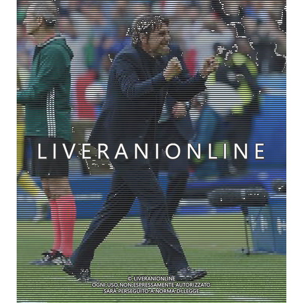 UEFA Francia EURO 2016 Final Tournament Round of 16 Parigi Saint-Denis - 27.06.2016 Italia-Spagna Nella Foto: antonio conte esulta a fine partita per la vittoria /Ph.Vitez-Ag. Aldo Liverani