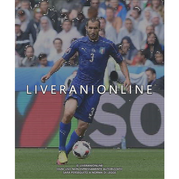 UEFA Francia EURO 2016 Final Tournament Round of 16 Parigi Saint-Denis - 27.06.2016 Italia-Spagna Nella Foto:Chiellini Giorgio /Ph.Vitez-Ag. Aldo Liverani