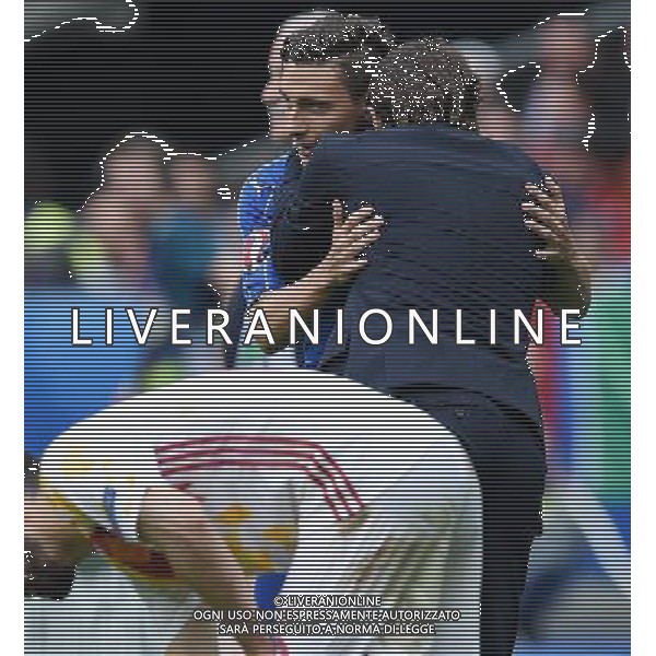 UEFA Francia EURO 2016 Final Tournament Round of 16 Parigi Saint-Denis - 27.06.2016 Italia-Spagna Nella Foto:Conte Antonio-Darmian Matteo /Ph.Vitez-Ag. Aldo Liverani
