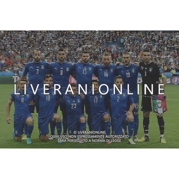 UEFA Francia EURO 2016 Final Tournament Round of 16 Parigi Saint-Denis - 27.06.2016 Italia-Spagna Nella Foto:Italia Squadra Formazione Buffon,De Sciglio,Chiellini,Florenzi,Pelle\',Barzagli,De Rossi,Eder,Parolo,Bonucci,Giaccherini /Ph.Vitez-Ag. Aldo Liverani