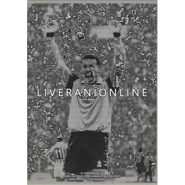 RETROSPETTIVA FRANCO TANCREDI CALCIATORE NELLA FOTO FRANCO TANCREDI CON LA MAGLIA DELLA ROMA AG ALDO LIVERANI SAS