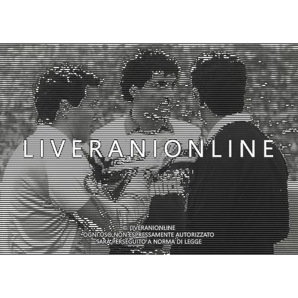 RETROSPETTIVA FRANCO TANCREDI CALCIATORE NELLA FOTO FRANCO TANCREDI CON PARADISI IN ROMA AVELLINO AG ALDO LIVERANI SAS