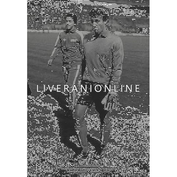RETROSPETTIVA FRANCO TANCREDI CALCIATORE NELLA FOTO FRANCO TANCREDI CON LA MAGLIA DELLA NAZIONALE ITALIANA AG ALDO LIVERANI SAS