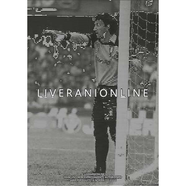 RETROSPETTIVA FRANCO TANCREDI CALCIATORE NELLA FOTO FRANCO TANCREDI CON LA MAGLIA DELLA ROMA AG ALDO LIVERANI SAS