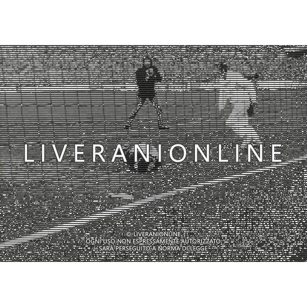 RETROSPETTIVA FRANCO TANCREDI CALCIATORE NELLA FOTO FRANCO TANCREDI NELLA PARTITA MILAN ROMA DEL 13-12-1987 COLPITO ALLA TESTA DA UNA BOTTIGLIETTA AG ALDO LIVERANI SAS