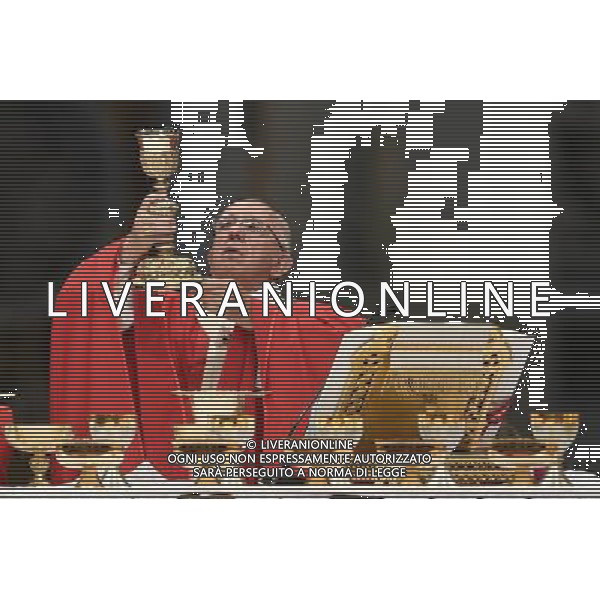 Santa Messa e Benedizione dei Palli - Citta\' del Vaticano 29.06.2016 - Basilica San Pietro - nella foto: Papa Francesco / Ph. Corradetti - AG ALDO LIVERANI SAS/ AGENZIA ALDO LIVERANI SAS