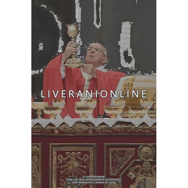 Santa Messa e Benedizione dei Palli - Citta\' del Vaticano 29.06.2016 - Basilica San Pietro - nella foto: Papa Francesco / Ph. Corradetti - AG ALDO LIVERANI SAS/ AGENZIA ALDO LIVERANI SAS