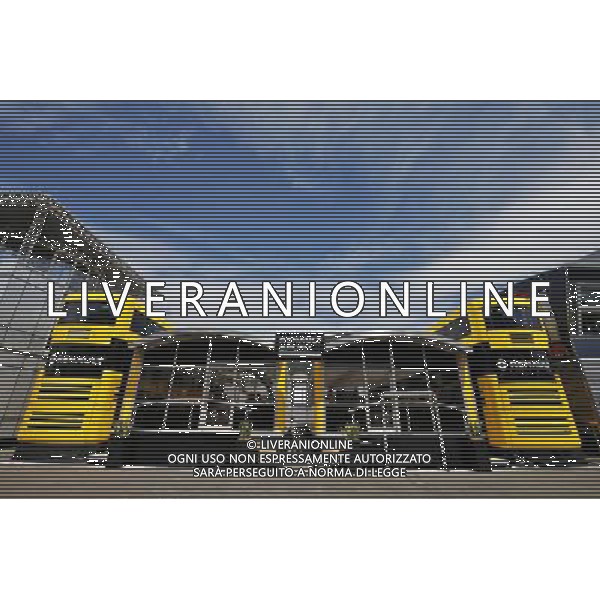Renault Sport F1 Team motorhome. 30.06.2016. Formula 1 World Championship, Rd 9, Austrian Grand Prix, Spielberg, Austria, Preparation Day. AG ALDO LIVERANI SAS ONLY ITALY