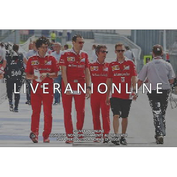 Sebastian Vettel (GER) Ferrari walks the circuit with the team. 30.06.2016. Formula 1 World Championship, Rd 9, Austrian Grand Prix, Spielberg, Austria, Preparation Day. AG ALDO LIVERANI SAS ONLY ITALY