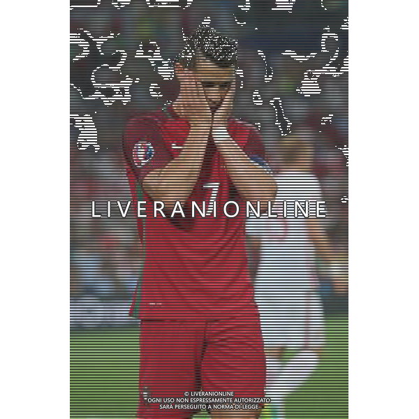 MARSYLIA 30.06.2016 MECZ CWIERCFINAL 1/4 FINALU MISTRZOSTW EUROPY 2016: POLSKA - PORTUGALIA --- QUARTERFINAL 1/4 FINAL UEFA EURO 2016 MATCH IN MARSEILLE: POLAND - PORTUGAL CRISTIANO RONALDO FOT. PIOTR KUCZA/NEWSPIX.PL --- Newspix.pl