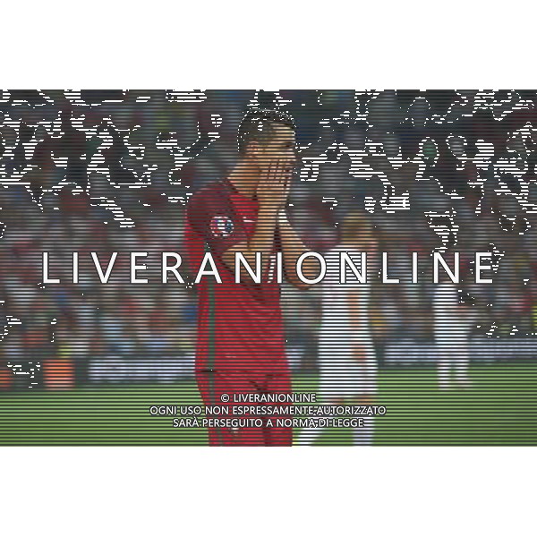 MARSYLIA 30.06.2016 MECZ CWIERCFINAL 1/4 FINALU MISTRZOSTW EUROPY 2016: POLSKA - PORTUGALIA --- QUARTERFINAL 1/4 FINAL UEFA EURO 2016 MATCH IN MARSEILLE: POLAND - PORTUGAL CRISTIANO RONALDO FOT. PIOTR KUCZA/NEWSPIX.PL --- Newspix.pl