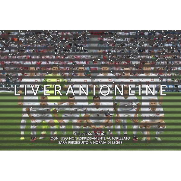 MARSYLIA 30.06.2016 MECZ CWIERCFINAL 1/4 FINALU MISTRZOSTW EUROPY 2016: POLSKA - PORTUGALIA --- QUARTERFINAL 1/4 FINAL UEFA EURO 2016 MATCH IN MARSEILLE: POLAND - PORTUGAL GRZEGORZ KRYCHOWIAK LUKASZ FABIANSKI ARKADIUSZ MILIK ARTUR JEDRZEJCZYK LUKASZ PISZCZEK KAMIL GLIK JAKUB BLASZCZYKOWSKI KRZYSZTOF MACZYNSKI ROBERT LEWANDOWSKI KAMIL GROSICKI MICHAL PAZDAN FOT. PIOTR KUCZA/NEWSPIX.PL --- Newspix.pl 30 -06-2016 MARSIGLIA EURO 2016 QUARTI DI FINALE POLONIA -PORTOGALLO AG ALDO LIVERANI SAS ONLY ITALY *** Local Caption *** www.newspix.pl mail us: info@newspix.pl call us: 0048 022 23 22 222 --- Polish Picture Agency by Ringier Axel Springer Poland