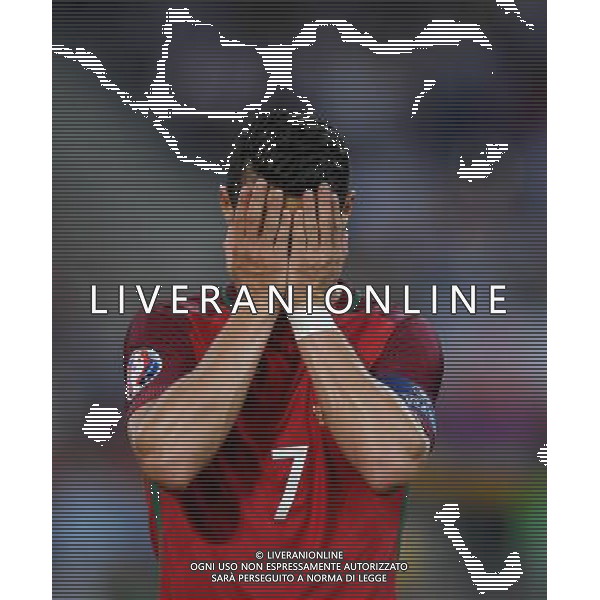 2016.06.30 Marsylia Marseille Pilka nozna Euro 2016 mecz cwiercfinal Polska - Portugalia N/z Arkadiusz Milik smutek Foto Lukasz Laskowski / PressFocus 2016.06.30 Marsylia Marseille Football UEFA Euro 2016 quarter finals Poland and Portugal Arkadiusz Milik smutek Credit: Lukasz Laskowski / PressFocus / NEWSPIX.PL --- Newspix.pl 30 -06-2016 MARSIGLIA EURO 2016 QUARTI DI FINALE POLONIA -PORTOGALLO AG ALDO LIVERANI SAS ONLY ITALY *** Local Caption *** www.newspix.pl mail us: info@newspix.pl call us: 0048 022 23 22 222 --- Polish Picture Agency by Ringier Axel Springer Poland